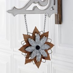 Wood and Metal Flower Arrow Sign Replacement