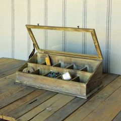 Wood and Metal Shopkeeper Display Case