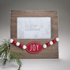 Wood Bead Joy Photo Frame