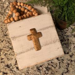 Wood Box Chic Cross Decor