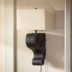 Wood Corbel Wall Sconce
