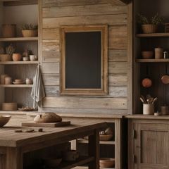 Wood Framed Bistro Style Blackboard
