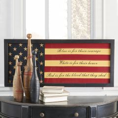 Wood Framed Blue Is For Courage Wall Art