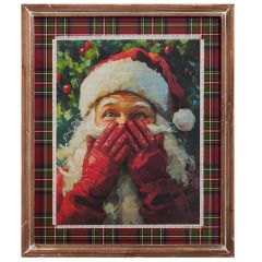 Wood Framed Secret Santa Wall Decor