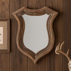 Wood Framed Trophy Mirror
