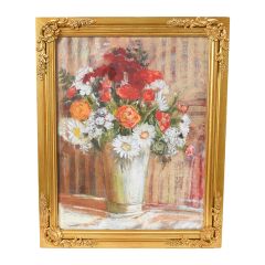 Wood Framed Vintage Reproduction Floral Print