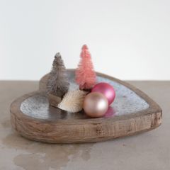 Wood Heart Trinket Dish