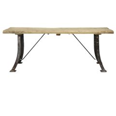 Wood Top Patisserie Bench