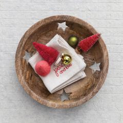Wooden Bowl With Star Cutouts