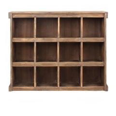 Wooden Box Cubby Wall Shelf