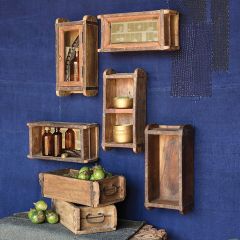 Wooden Brick Mold Mirror