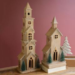 Wooden Christmas Church House
