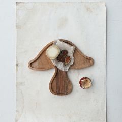 Wooden Mushroom Shaped Serving Board