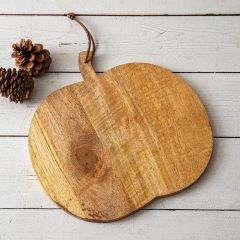 Wooden Pumpkin Cheese Board