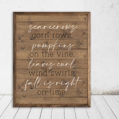 Wooden Scarecrows Wall Sign