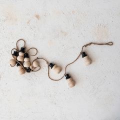Wooden Snowman Garland
