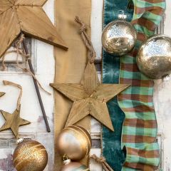 Wooden Star Ornament Small 9 Inch