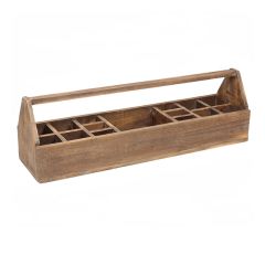 Wooden Tool Box Tote With Handle