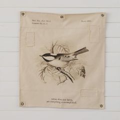 Woodland Bird Canvas Wall Hanging