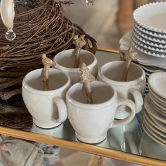 Woodland Christmas Stoneware Spoon Set of 4