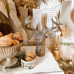 Woodland Deer Head Figurine