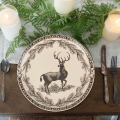Woodland Deer Stoneware Plate