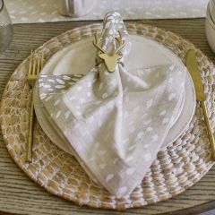Woodland Farmhouse Gold Deer Napkin Ring
