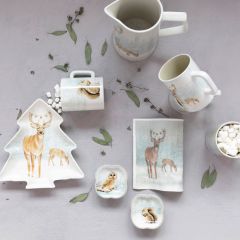 Woodland Friends Stoneware Mug Set of 4