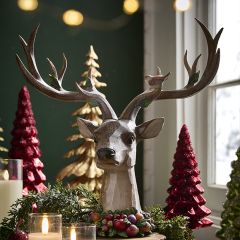 Woodland Holiday Enchanted Deer Bust