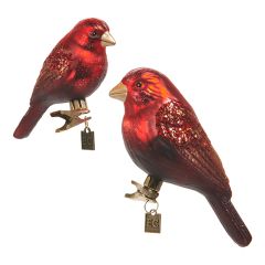 Woodland Nest Bird Clip On Ornament Set of 2