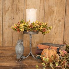 Woodland Owl Pillar Candle Stand
