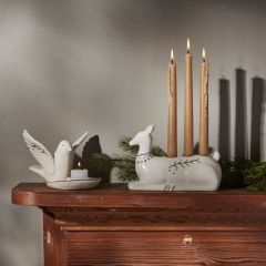 Woodland Peace Stoneware Candle Holder
