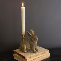 Woodland Rabbit Taper Candle Holder