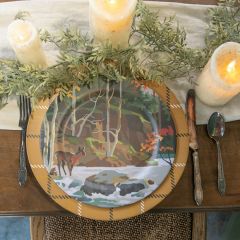 Woodland River Deer Plate Set of 4