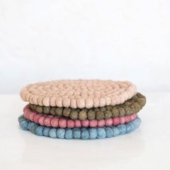 Wool Felt Trivet Set of 4