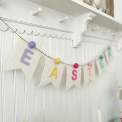 Wool Flag Easter Banner Garland