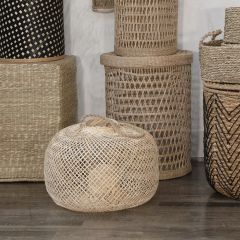 Woven Bamboo Candle Lantern