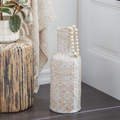 Woven Bamboo Tall Vase