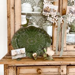 Woven Basket Glazed Platter