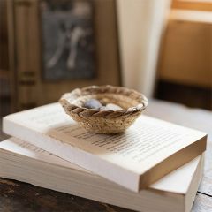 Woven Basket Trinket Dish