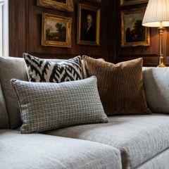 Woven Cottage Plaid Lumbar Pillow