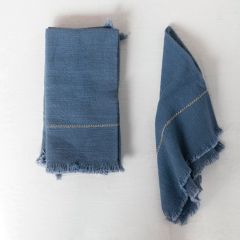 Woven Cotton Fringed Napkin Set of 4