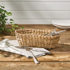 Woven Hyacinth Oval Basket