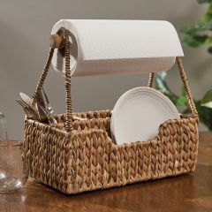 Woven Hyacinth Paper Towel Table Caddy