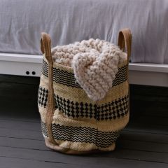 Woven Jute Tote Bag Planter
