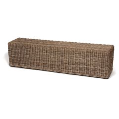 Woven Rattan Bench
