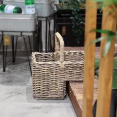 Woven Rattan Rectangle Stair Basket