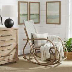 Woven Rattan Rocking Chair