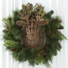 Woven Vine Deer Head