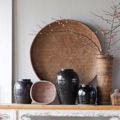 Woven Vintage Gathering Basket